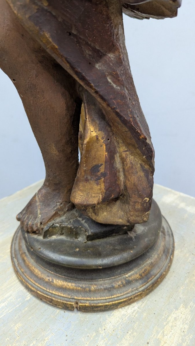 18th Century Santibelli In Carved And Gilded Wood-photo-4