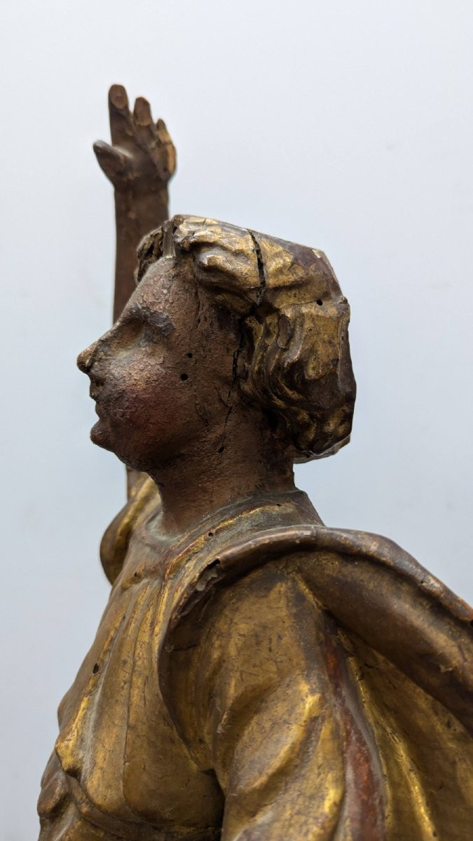 18th Century Santibelli In Carved And Gilded Wood-photo-5