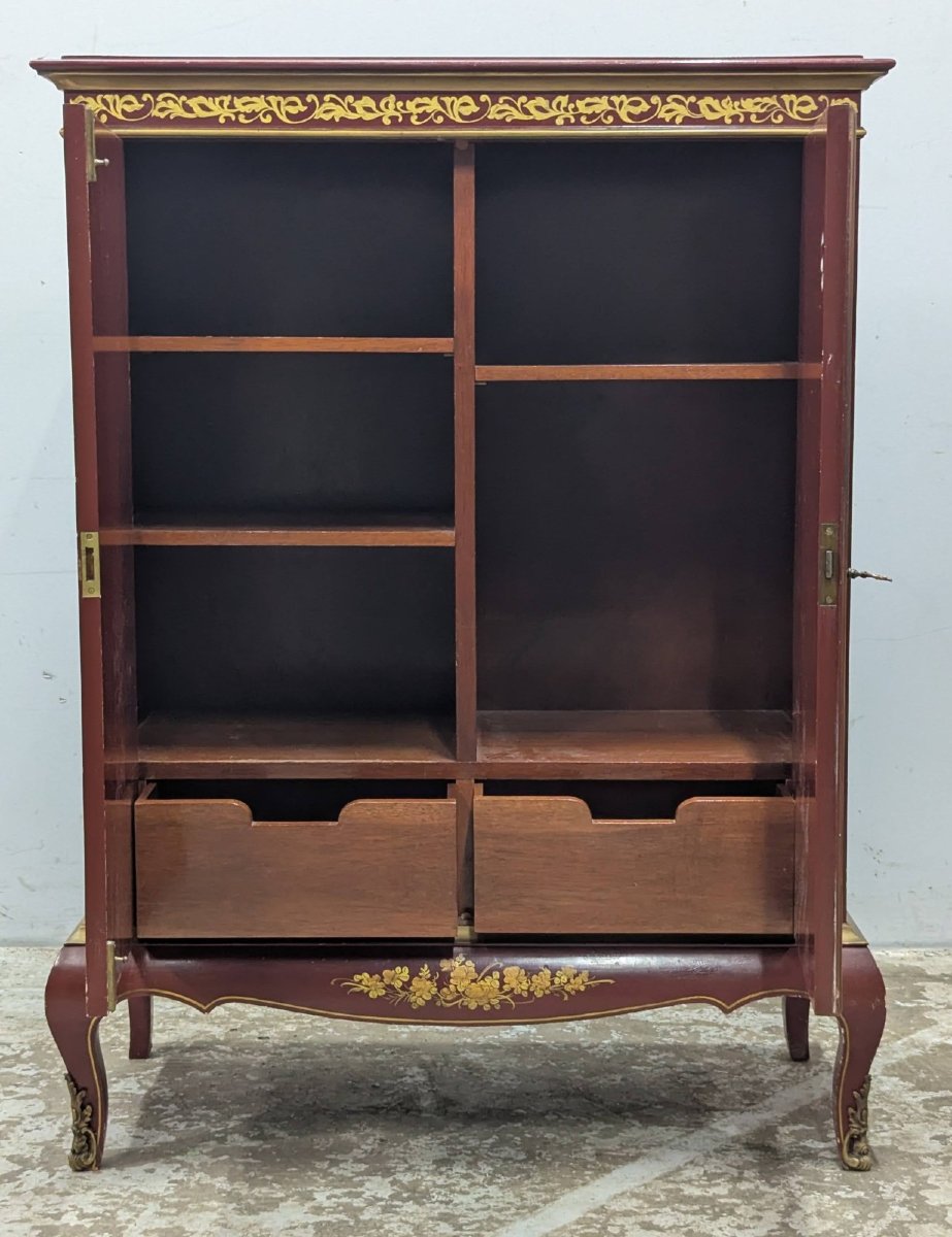 Lacquered Wood Chinoisant Sideboard Circa 1950-photo-2