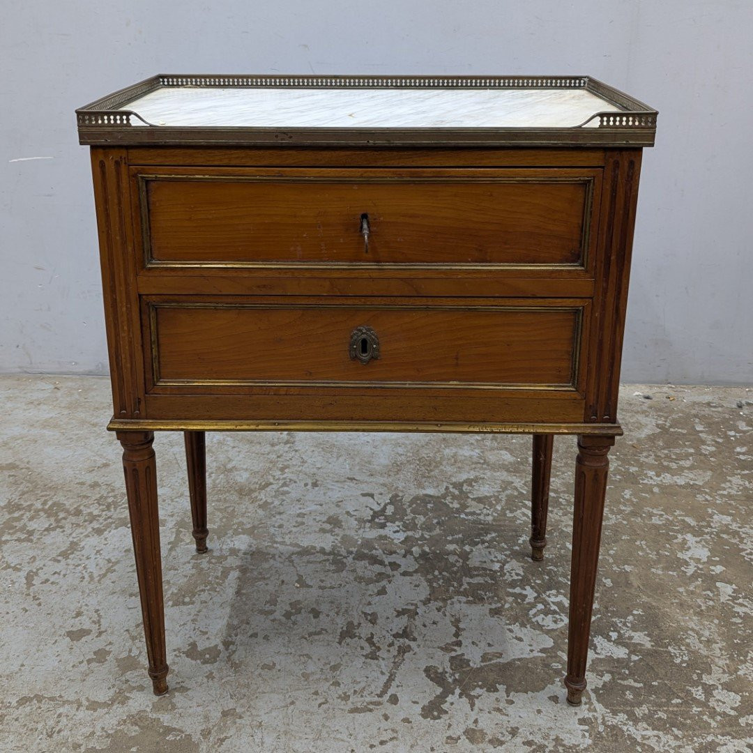 Commode en acajou de style louis XVI-photo-1