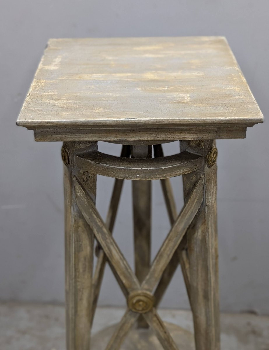 Carver's Saddle In Lacquered Wood-photo-2