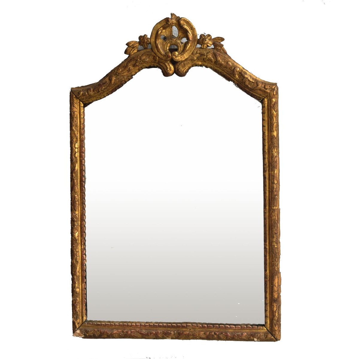 Miroir style Louis XIV bois sculpté doré époque XVIIIème