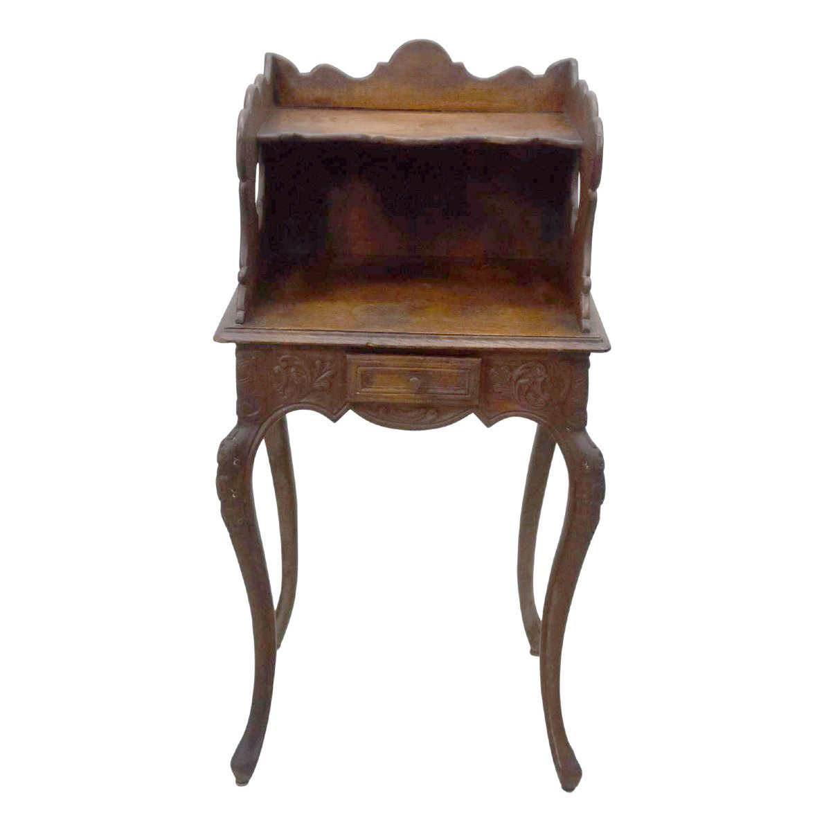 Chevet de style Louis XV en chêne époque XIXème-photo-1