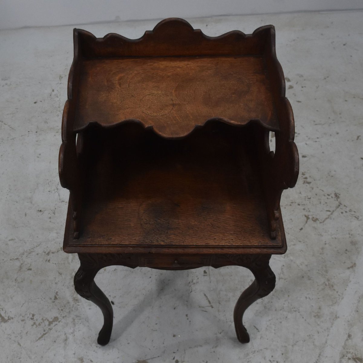 Chevet de style Louis XV en chêne époque XIXème-photo-2