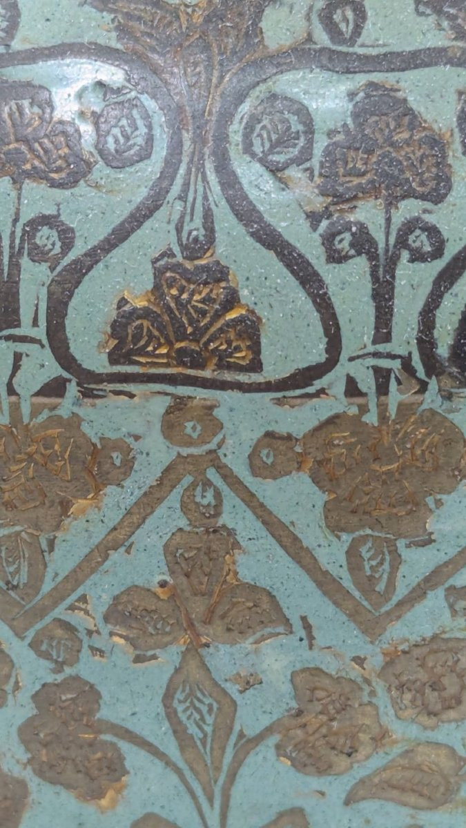 Paire de vases en bronze niellé travail oriental-photo-4