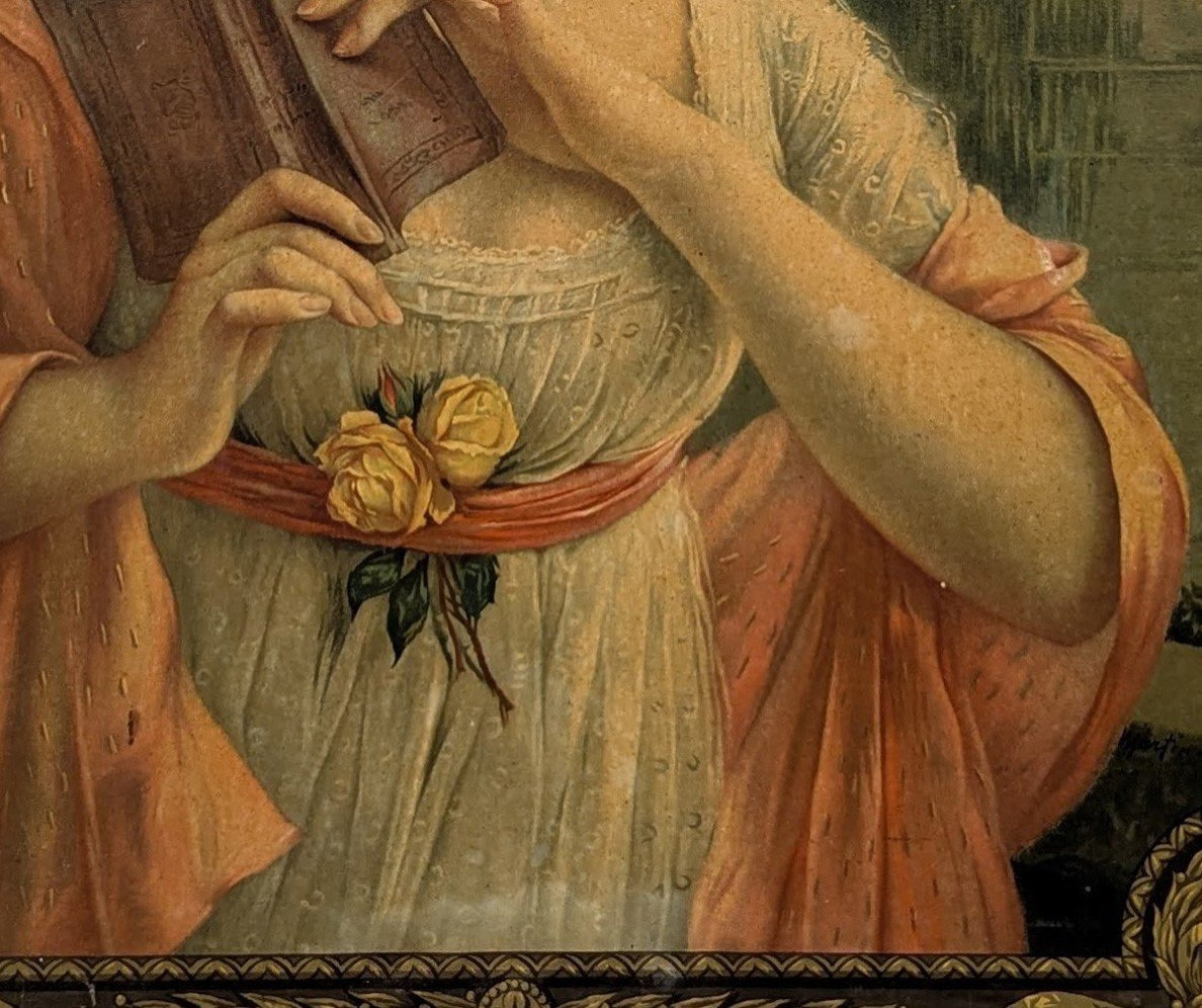 Carton publicitaire biscuiterie vers 1900 chromolithographie-photo-2