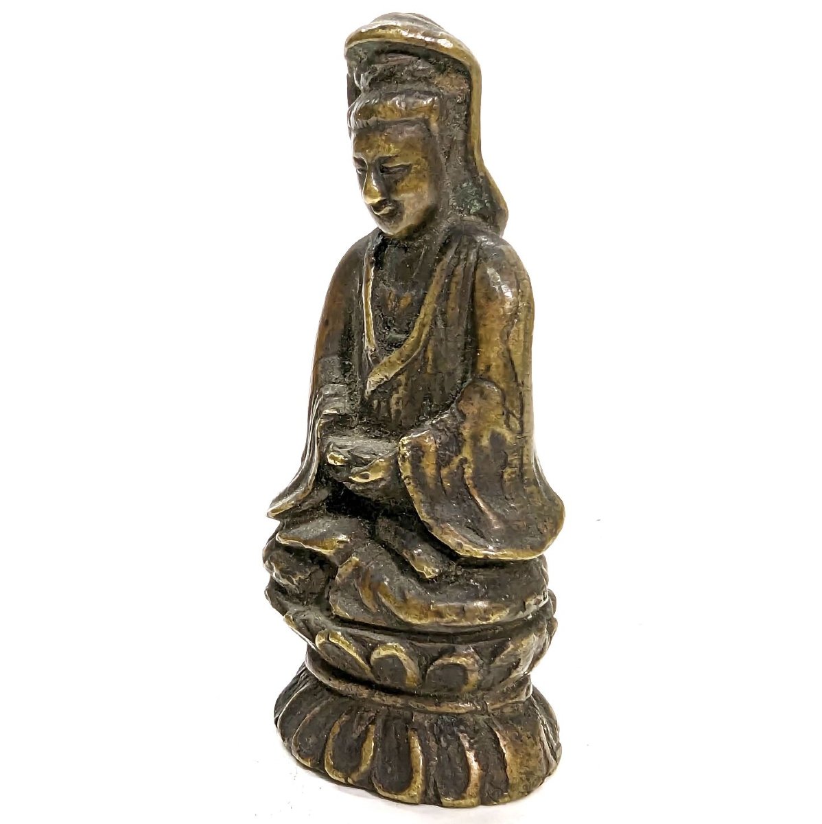 Statuette divinité Asiatique XIXème-photo-2