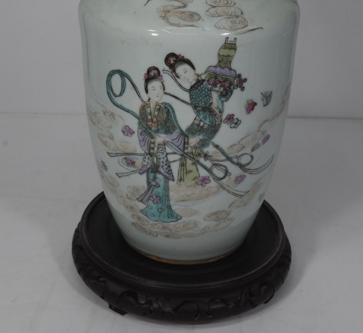 Vase en porcelaine de Canton vers 1900-photo-3