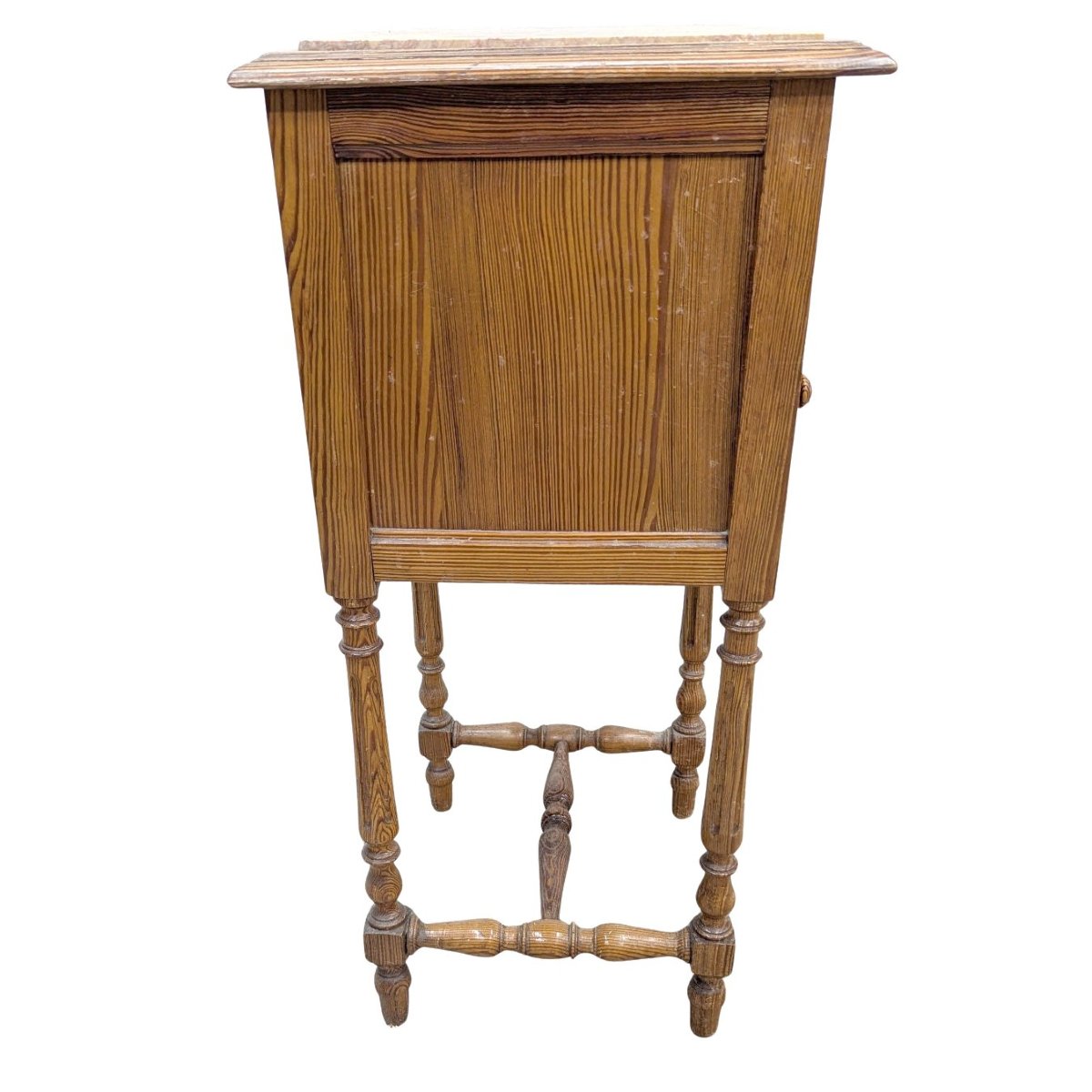 Chevet en pichpin et érable 1900 d'époque Art nouveau-photo-4