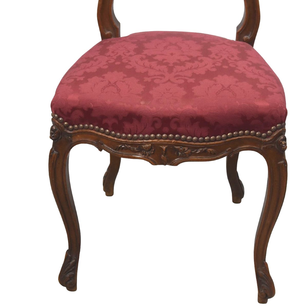 Louis XV Style Walnut Chair (pair)-photo-2