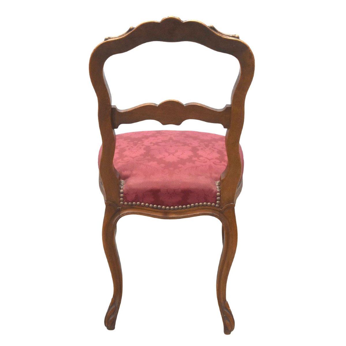 Louis XV Style Walnut Chair (pair)-photo-5