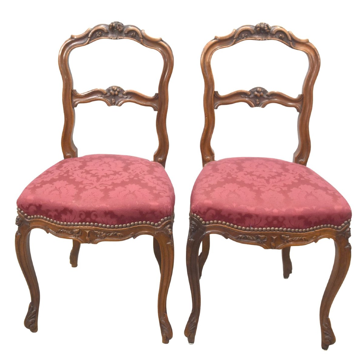 Louis XV Style Walnut Chair (pair)