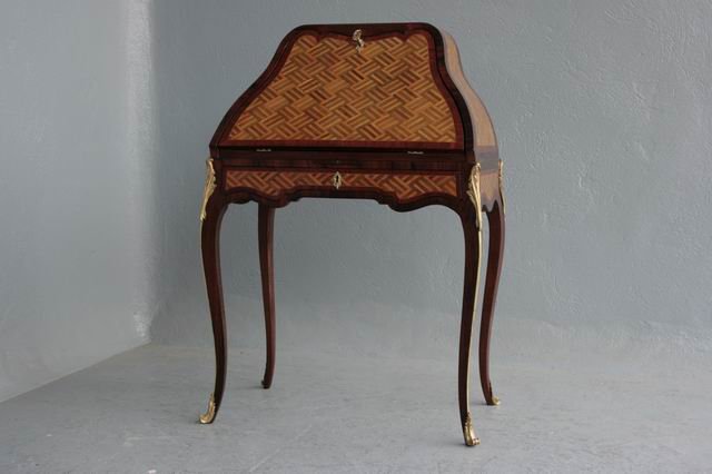 Secretary English Inlaid End XVIII-photo-2