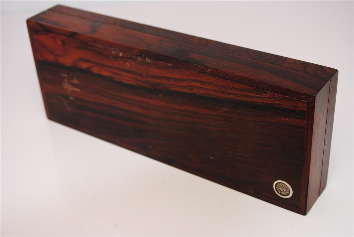 Box In Rosewood And Silver From Rio 1930 By Hans Hansen-photo-4