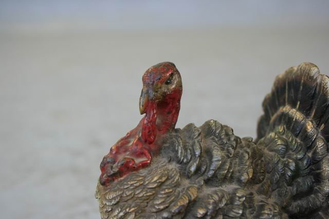 From Vienna XIX Bronze Turkey (signed)-photo-4
