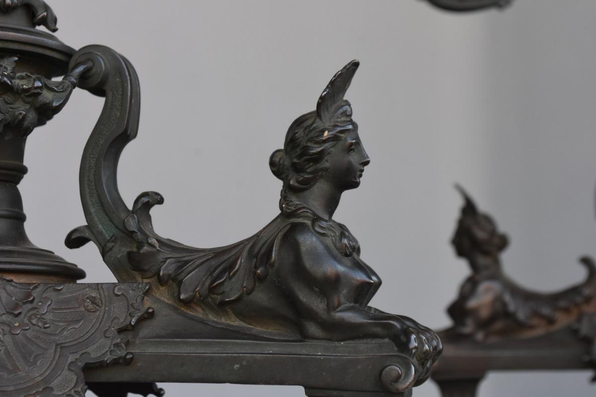 Pair Of Candelabra After A Model Of André Charles Boulle Ep XIXth-photo-4