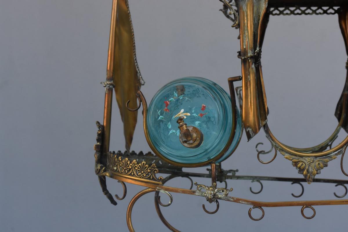 Rare Liqueur Cave Gondola Nineteenth Time Brass (incomplete)-photo-3