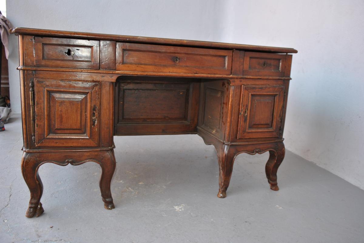 Office Mazarin Louis XV Walnut XVIIIth-photo-2