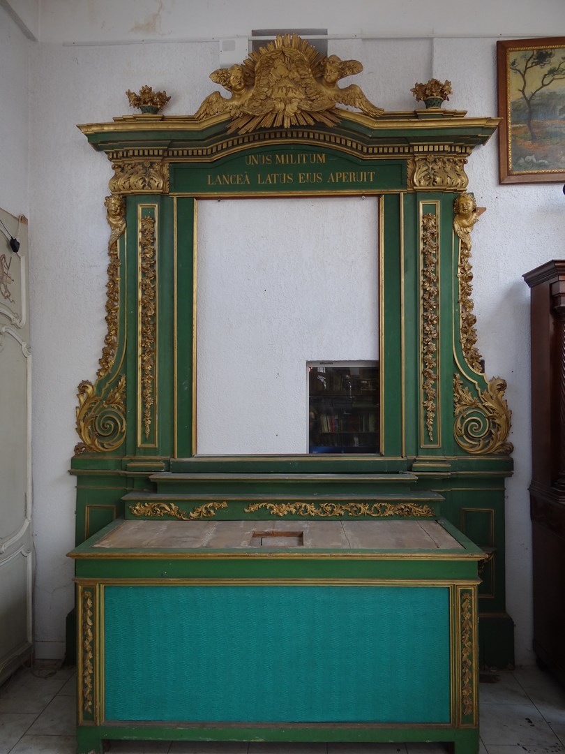 Altar XVIIIth Lacquered Wood Golden Baroque-photo-2