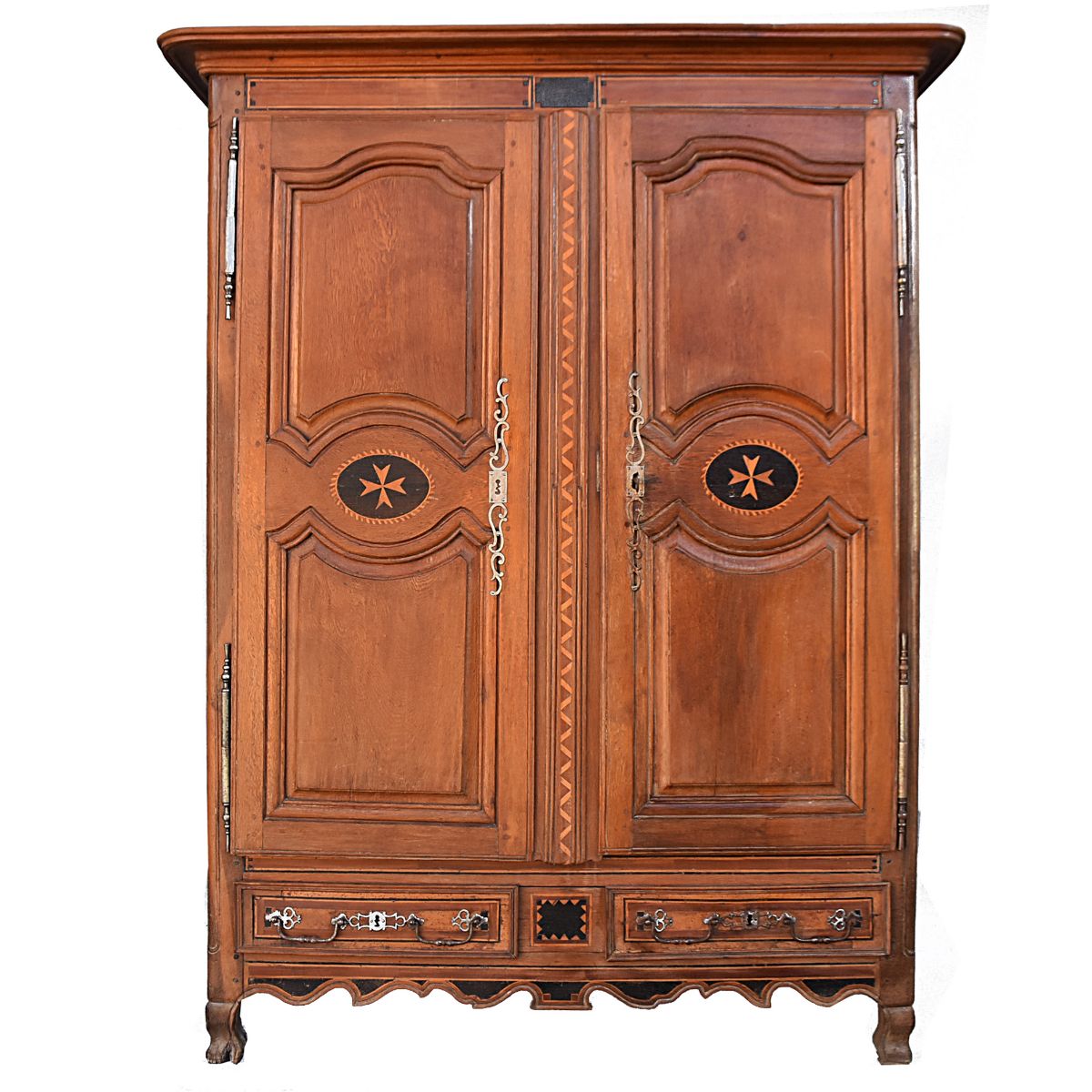 Regional Armoirette In Oak Louis XV Eighteenth Time