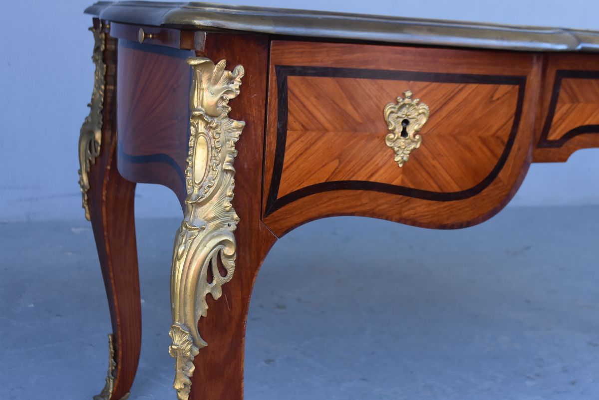 Drawer Desk Napoléon III Rich Golden Bronze Register-photo-2