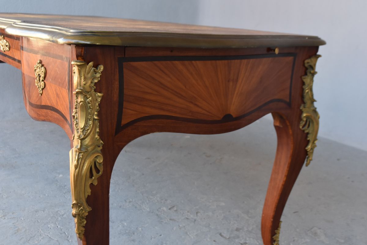 Drawer Desk Napoléon III Rich Golden Bronze Register-photo-6
