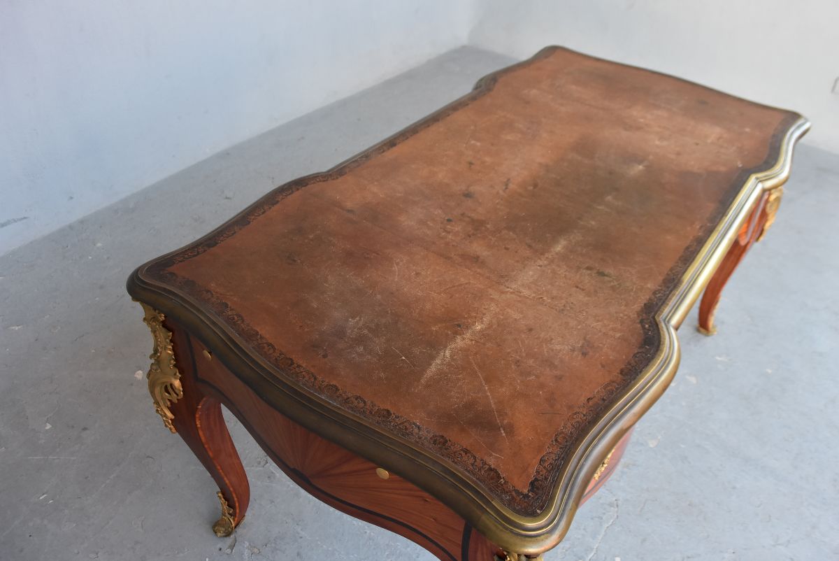 Drawer Desk Napoléon III Rich Golden Bronze Register-photo-7