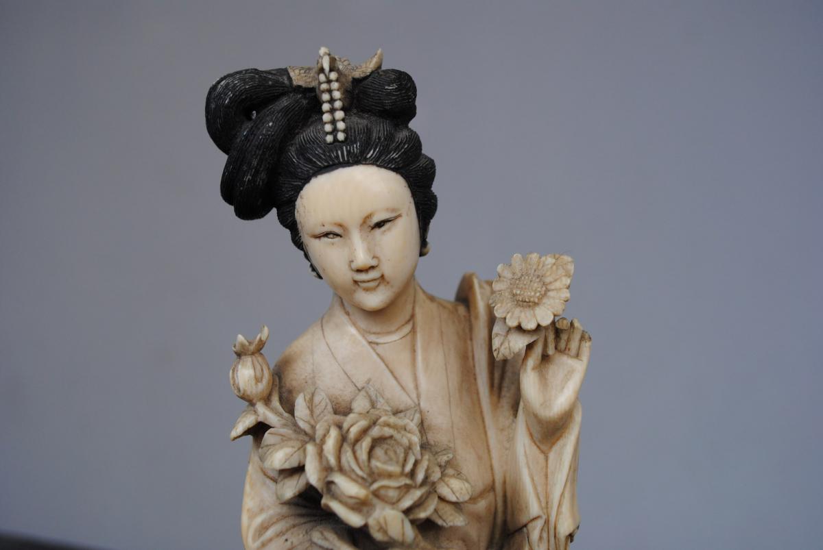 Japan Statuette Elegant XIXth-photo-4