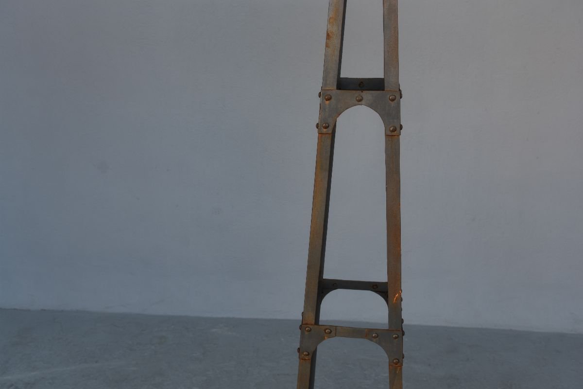 Pair Of Metal Floor Lamp Industrial Vintage Style-photo-1