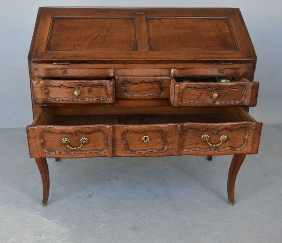 Secretary Scriban Walnut 18th Century-photo-2