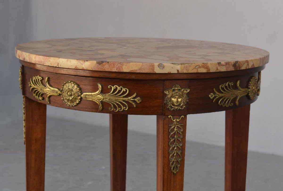 Salon Style Empire Mahogany And Gilt Bronze XIXth-photo-2