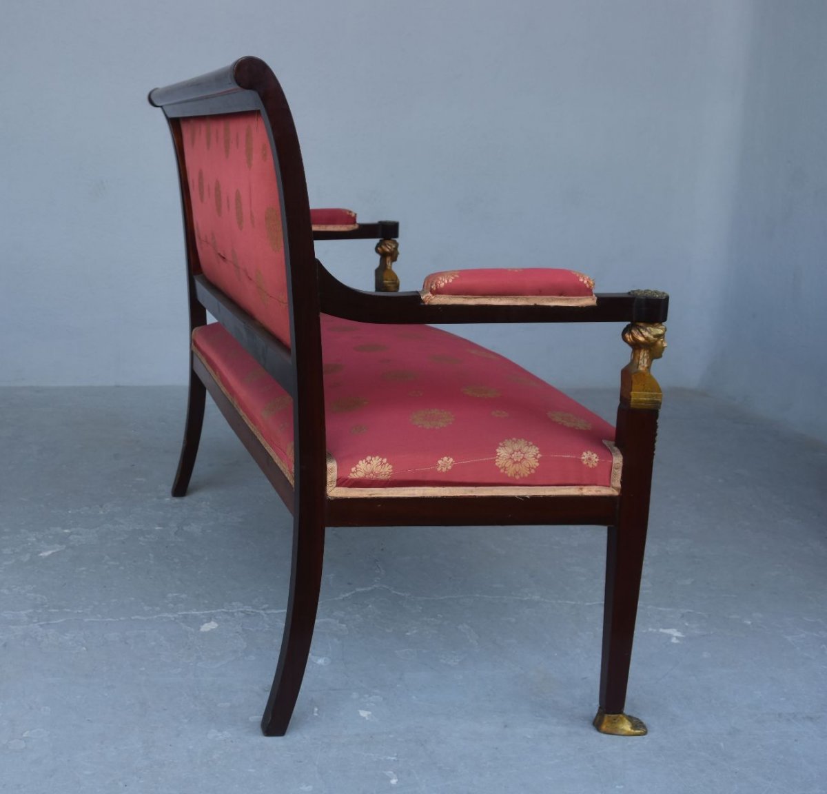 Salon Style Empire Mahogany And Gilt Bronze XIXth-photo-4