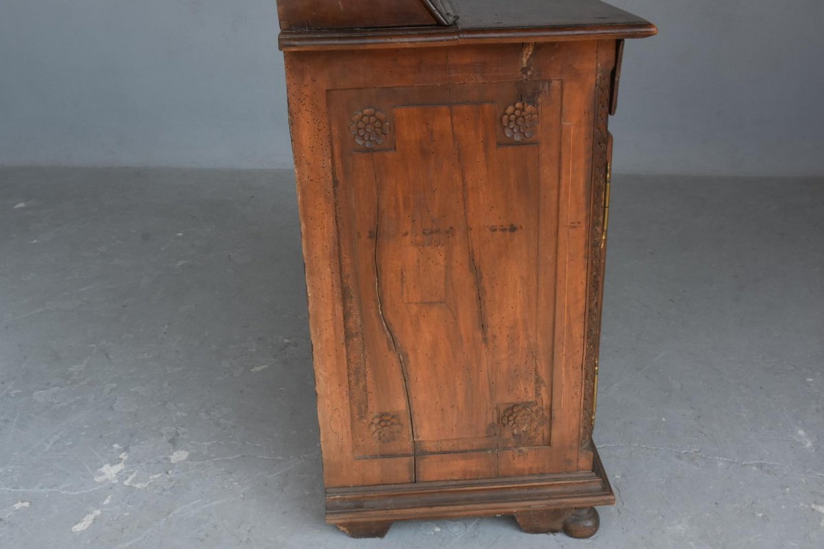 Rare Meuble De Sacristie d'époque XVIIIème En Noyer-photo-7