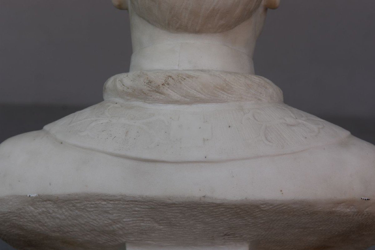 Marble Bust Of Pope Pi X Early Twentieth By J. Verona-photo-4