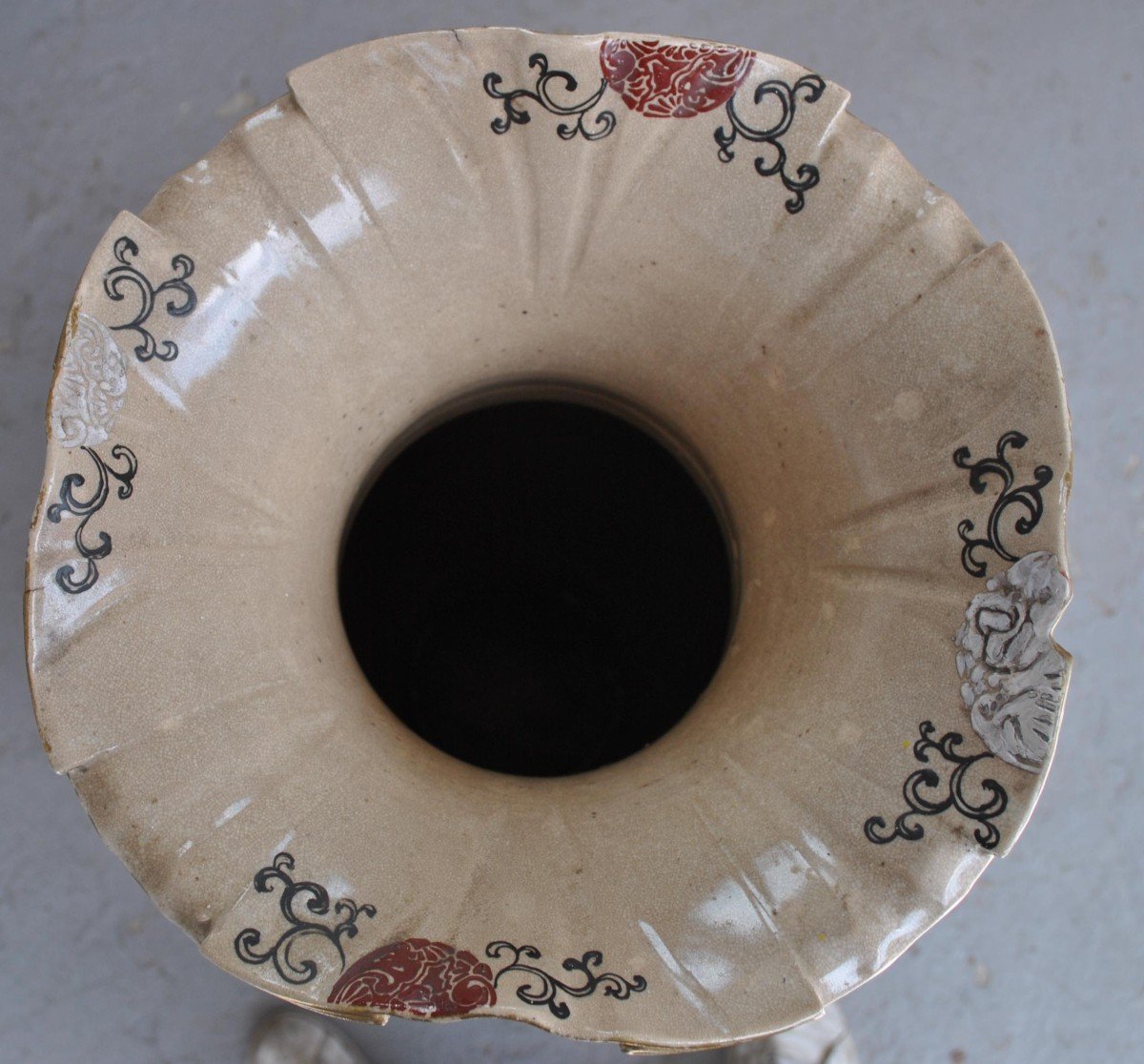 Grand Vase Japonais En Satsuma époque XIXème-photo-4