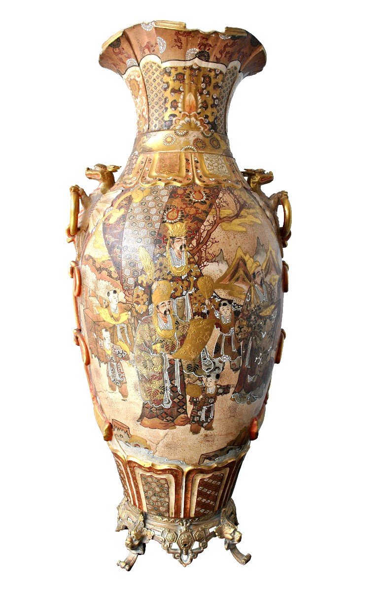 Grand Vase Japonais En Satsuma époque XIXème