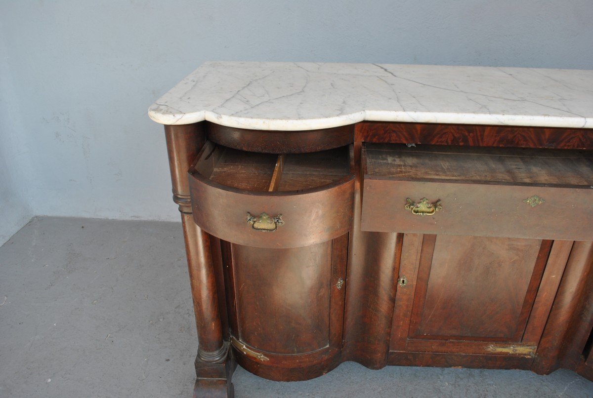 Sideboard With Flamed Mahogany Door Usa Nineteenth Time-photo-2