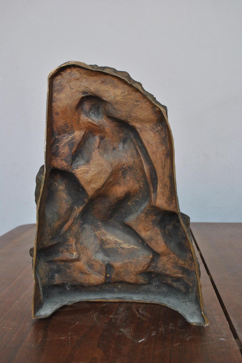 Bas Relief Bronze Legend Of The Ruins Egyptomania Levasseur-photo-5