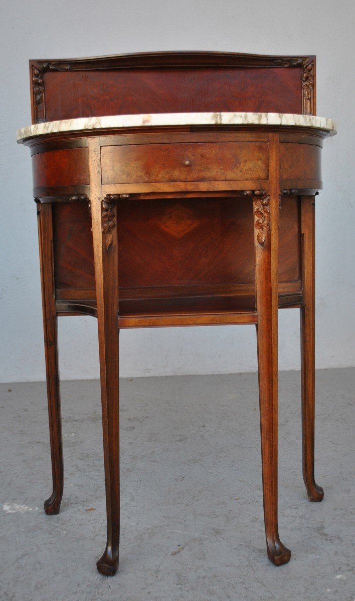 Pair Of Mahogany Bedside Tables 1900 Art Nouveau-photo-2