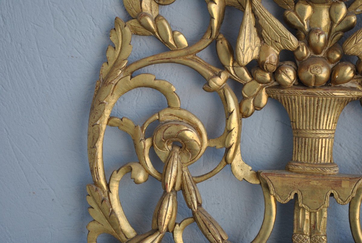 Mirror In Golden Wood Louis XVI XIXth-photo-3