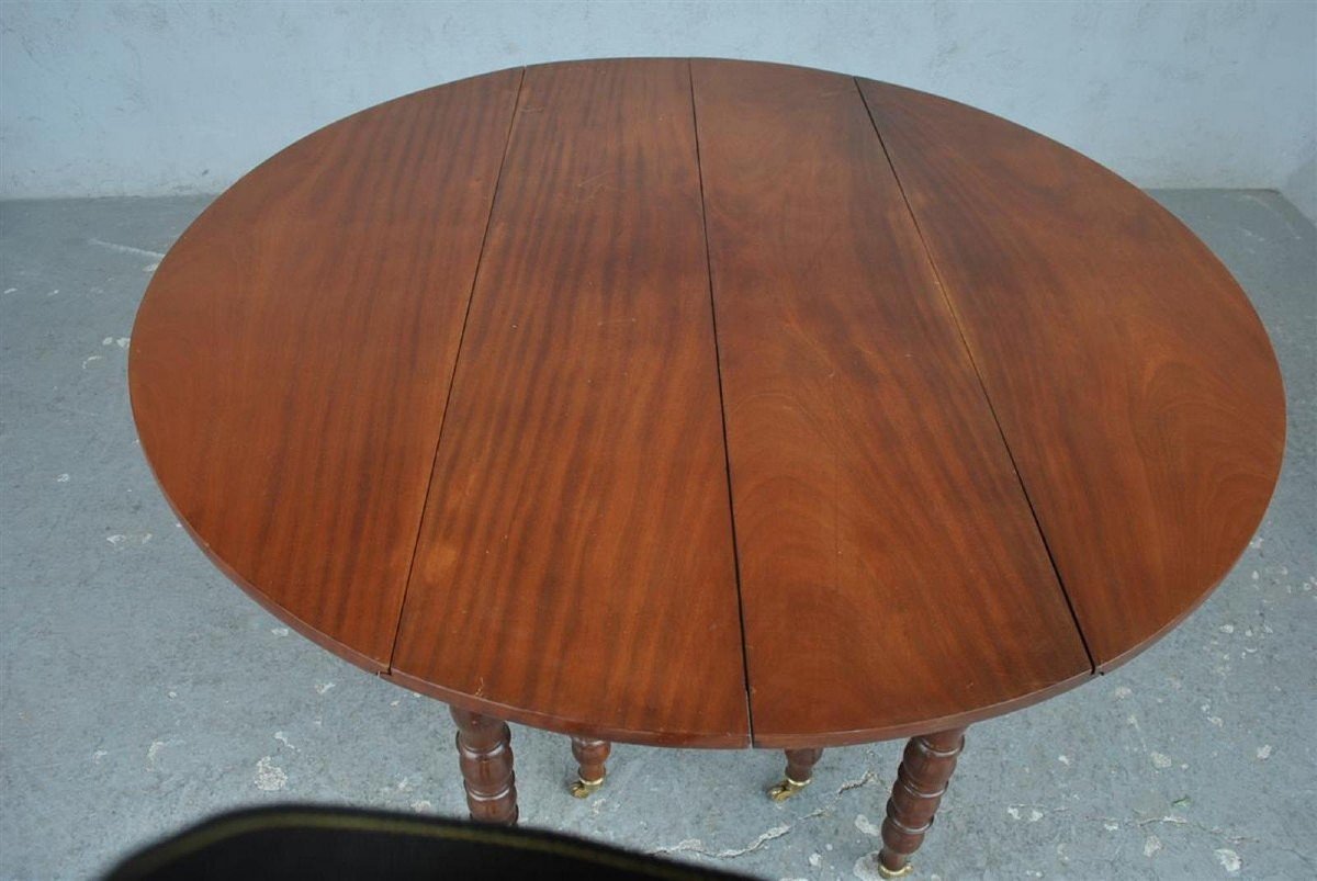 Table à 10 Pieds En Acajou d'époque XIXème-photo-4