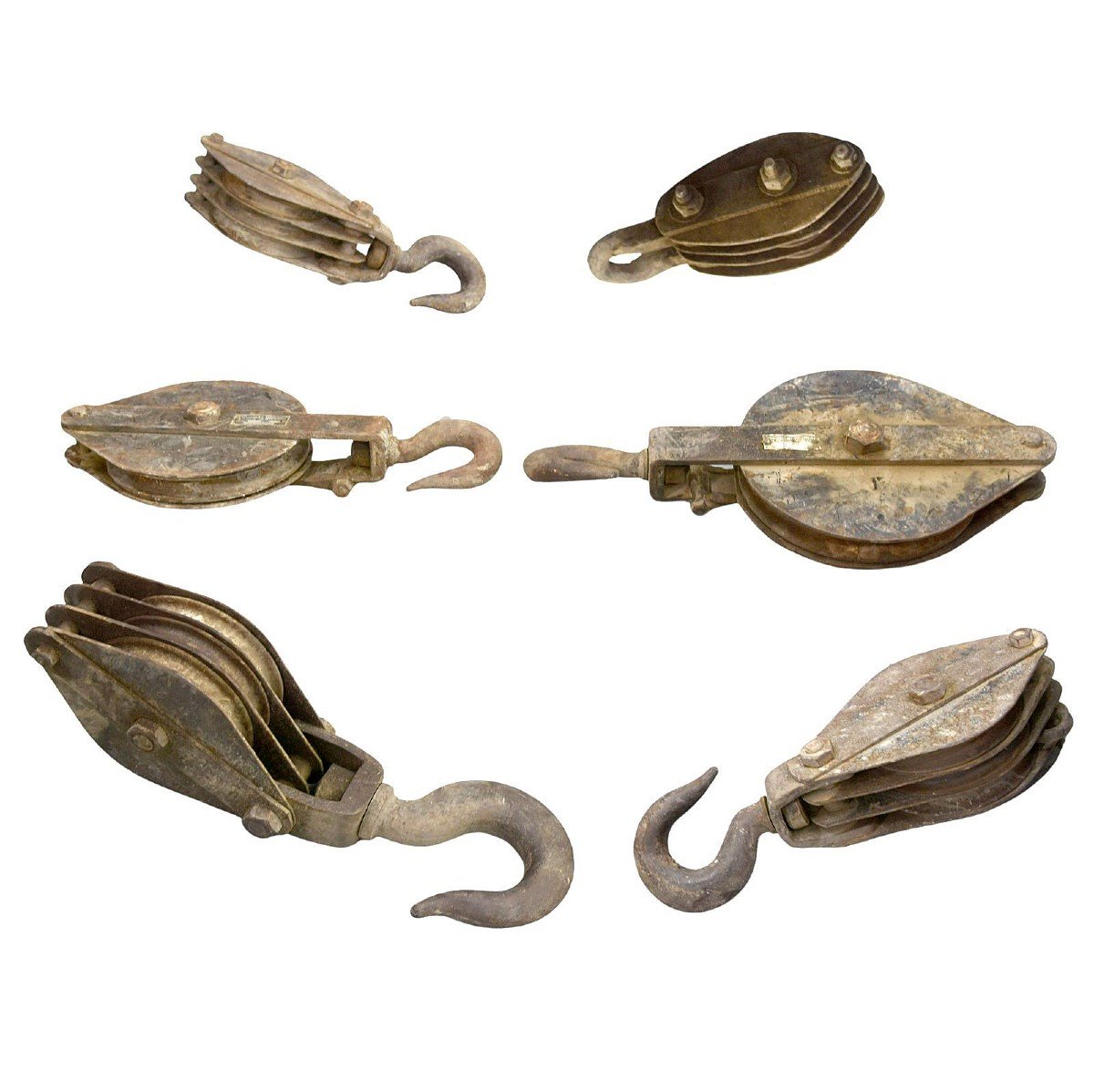 Early 20th Century Metal Marine Pulley (x6)