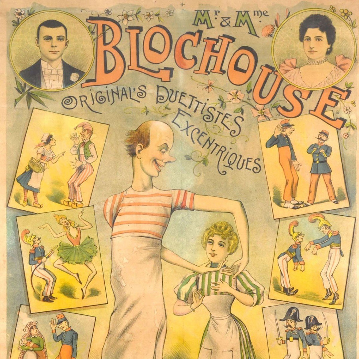 American Poster Ch Levy Mr And Mrs Blochouse Eccentric Duettists-photo-2