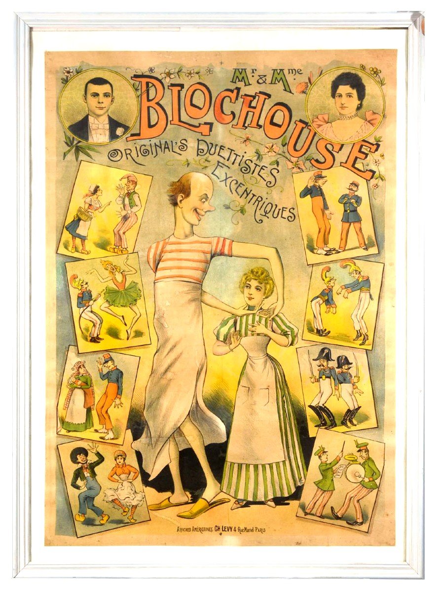 American Poster Ch Levy Mr And Mrs Blochouse Eccentric Duettists