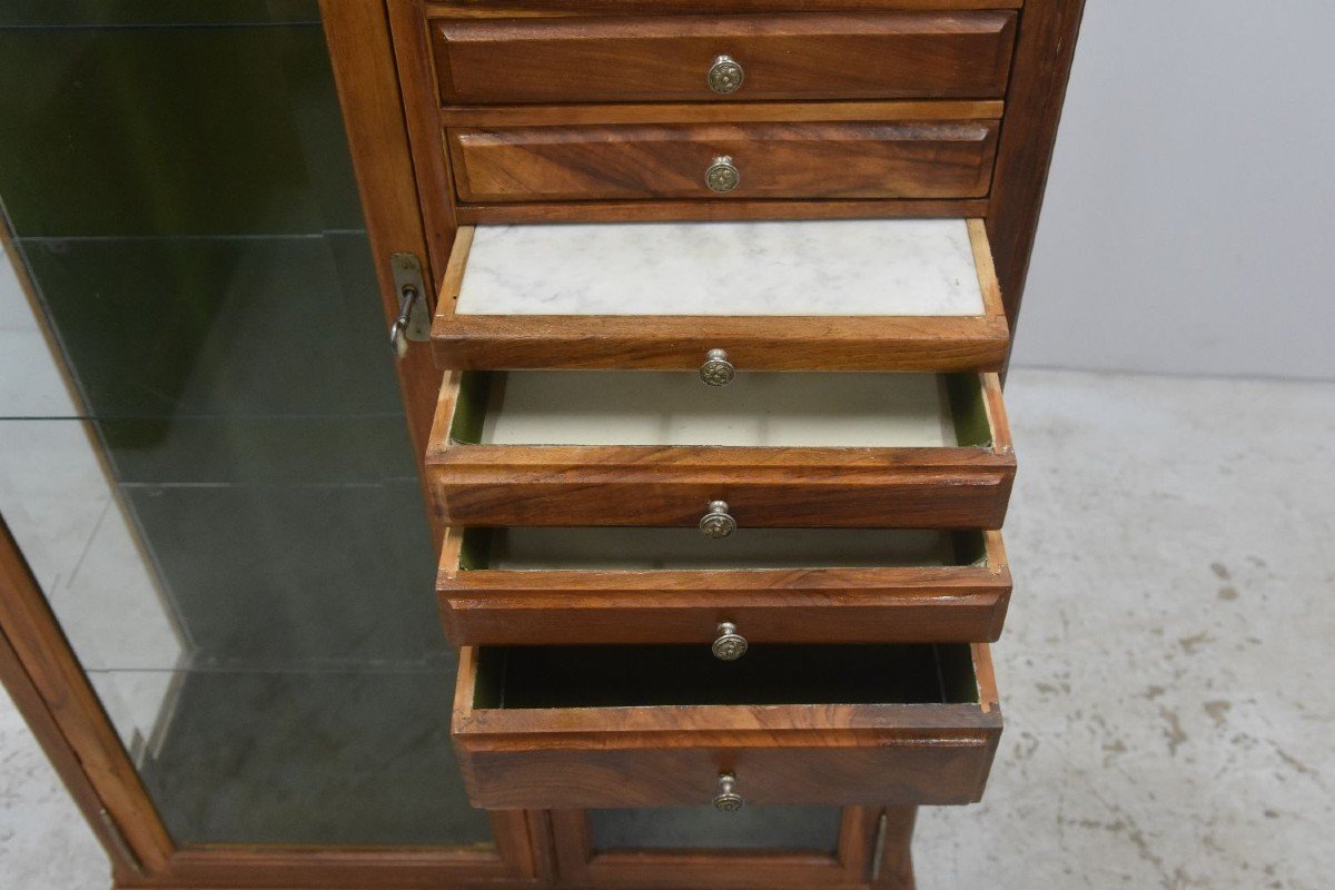 Rare Dental Cabinet In Walnut 1900-photo-2