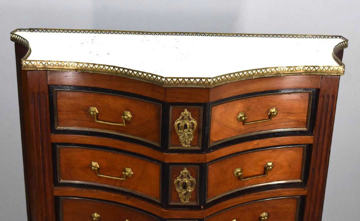 Louis XVI Weekly Planner With 8 Mahogany Drawers-photo-2