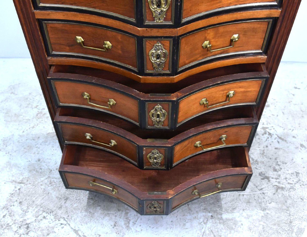 Louis XVI Weekly Planner With 8 Mahogany Drawers-photo-1