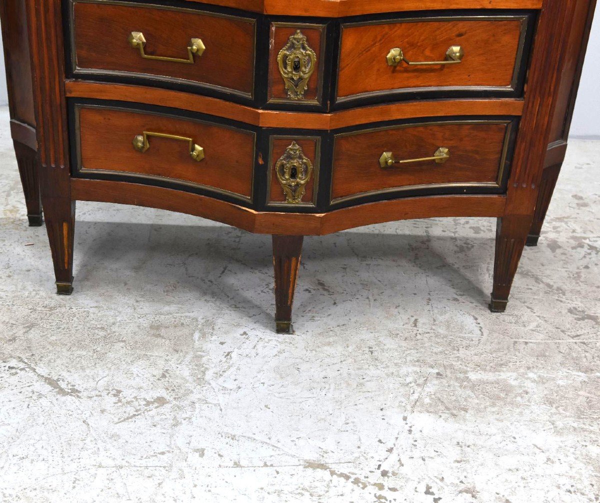 Louis XVI Weekly Planner With 8 Mahogany Drawers-photo-3