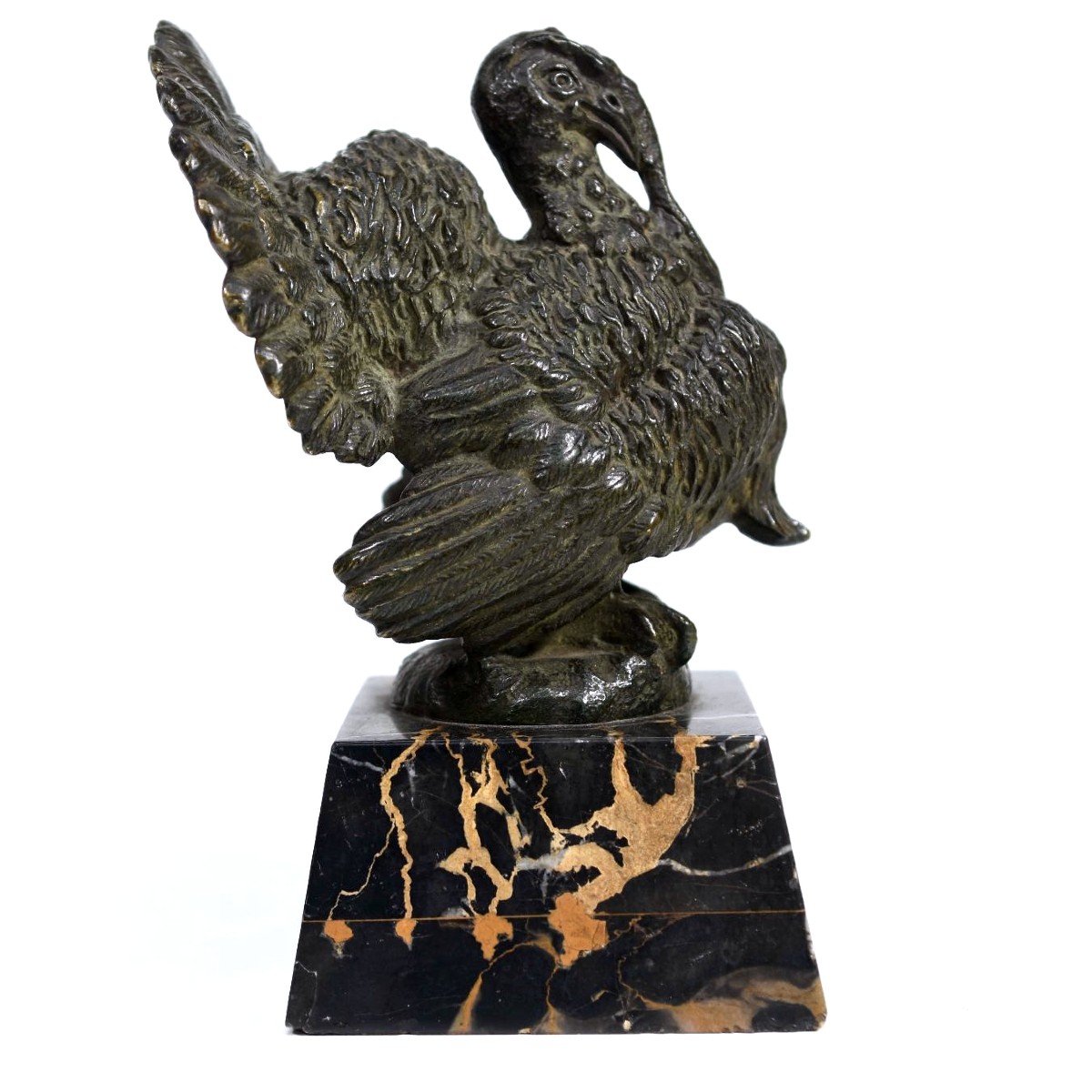 Dindon En Bronze d'époque Art Déco Par H Petrilly-photo-2