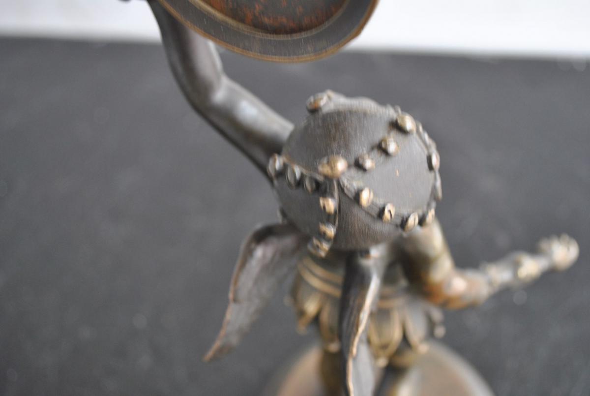 Arlequin Bébé Bronze Pendule Mécanisme Breguet XIXème-photo-4